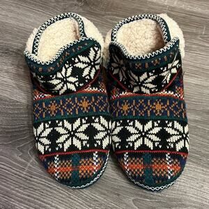 Muk Luks Women’s Size XL 11-12 Slippers Hard Bottom Faux Fur Inside